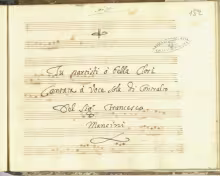 Tu partisti o bella Clori - I-Nc, Cantate 182 (olim 33.3.22)/36