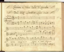T'intendo sì mio cor - I-Nc, Cantate 32bis/25