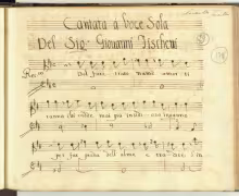 Del faretrato nume amor tiranno - I-Nc, Cantate 32bis/29