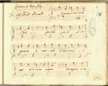 Ingratissima Clori, poiché foste sì ingrata - I-Nc, 33.3.30 (olim Cantate 30)/9