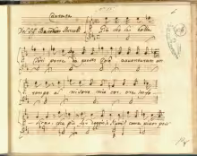 Già che la bella Clori parte da questo cielo - I-Nc, 33.3.30 (olim Cantate 30)/16