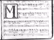 Mi tradisti Coralma e perché mai - D-MÜs, Sant.Hs.754/1