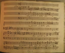 Tu partisti o bella Clori - I-Gl, A.7b.42 (A.1.20)/11