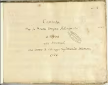 Dono tuo gran Nume mi consola - I-Nc, Cantate 290 (olim 20.5.26)/1
