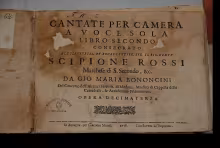 Cantate / Bononcini, Giovanni Maria - I-MOe, Mus.G.21