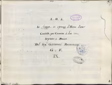 Si fugga si sprezzi il Nume d'amor - B-Bc, 581/2