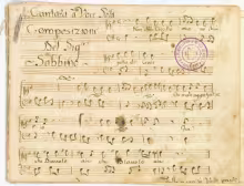 Non chiù Ciccillo mio - I-Nc, 22.1.4 [olim Cantate 248]