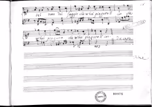 Vo' cercando al monte al piano - I-PLcon, Arm. I Pis. 1/3