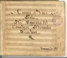 Cantate - I-Nc, 34.5.4 (= Cantate 255)
