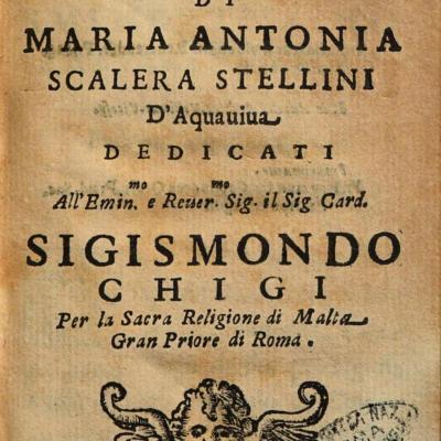 Li divertimenti poetici, frontespizio (I-Rn, 71.11.A.4)