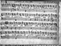 Incipit della cantata