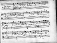 Incipit della cantata