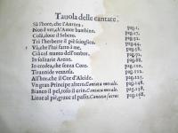 Tavola delle cantate