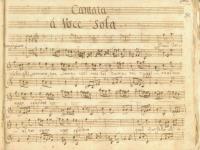 Frontespizio della cantata