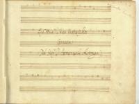 Frontespizio della cantata