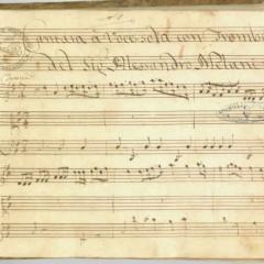 Incipit musicale - © Napoli - Biblioteca del Conservatorio Statale di Musica "San Pietro a Majella"